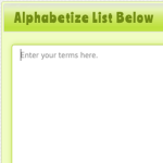 The Alphabetizer