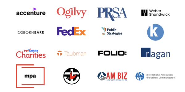 Professional services, Agencies, Non-profits, PR, Real Estate clients
