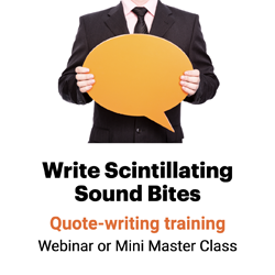 Press release quotes-writing workshop