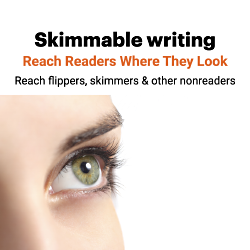Skimmable writing